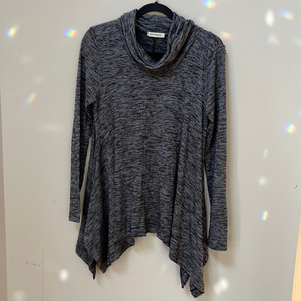 Black and Gray cowl neck sweater